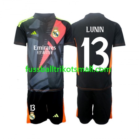 Fußballtrikots Real Madrid Andriy Lunin 13 Torwart Kinder 2024-2025 Kurzarm Auswärts-trikot kaufen
